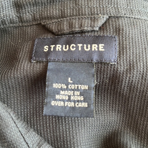 STRUCTURE men’s button-down, short sleeve shirt - Picture 4 of 4